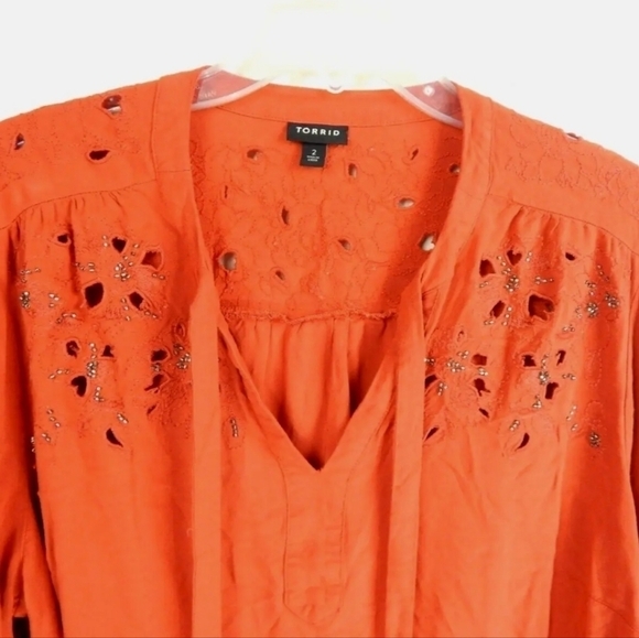 Torrid Challis Beaded Top - Picture 3 of 5